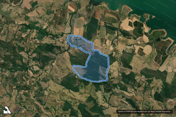 Imagem de satélite de FAZENDA FORTALEZA ? MATRICULA 8.469 - Parte 1 em Carmo do Rio Claro - MG