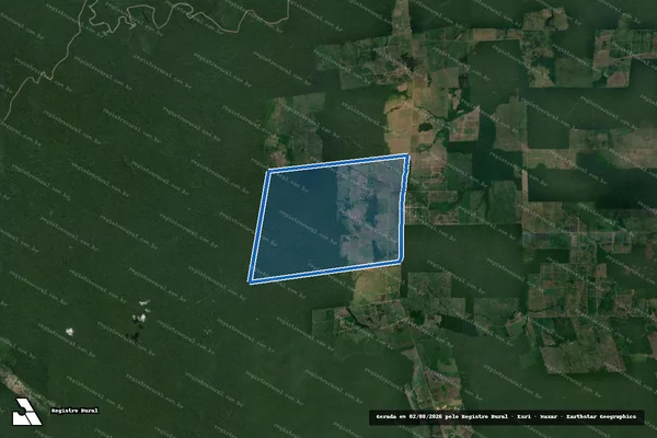 Imagem de satélite de Seringal Remansinho em Lábrea - AM