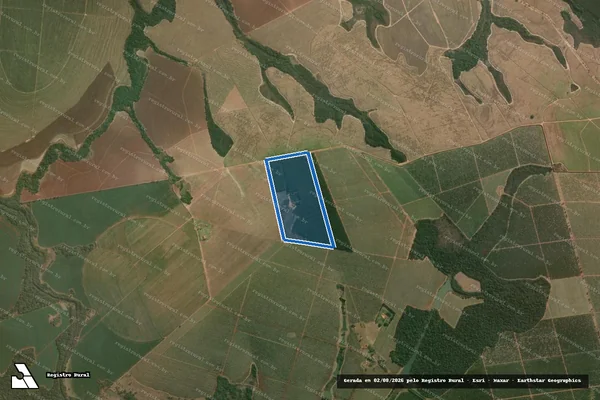Imagem de satélite de Fazenda Boa Vista do Rio Pardo - Gleba em Botucatu - SP