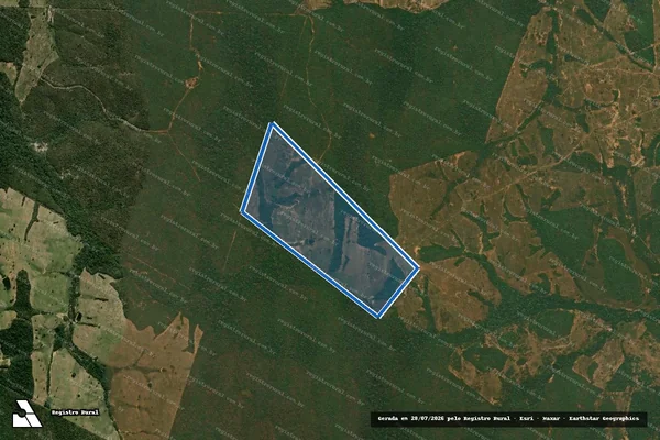 Imagem de satélite de CHÁCARA SANTA HELENA - Parte 1 em Bodoquena - MS
