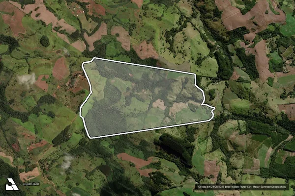 Imagem de satélite de PASSO LISO – Quinhão Nº09 / Única em Laranjeiras do Sul - PR