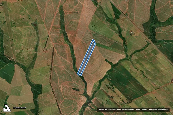 Imagem de satélite de Lote nº 320, da Gleba Perobal, da Colônia Serra dos Dourados - Matrícula 2.706 em Icaraíma - PR