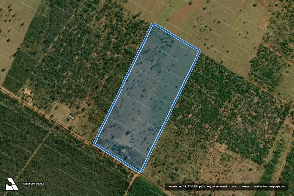 Imagem de satélite de PROJETO DE ASSENTAMENTO CANOAS - Lote 07 em Selvíria - MS