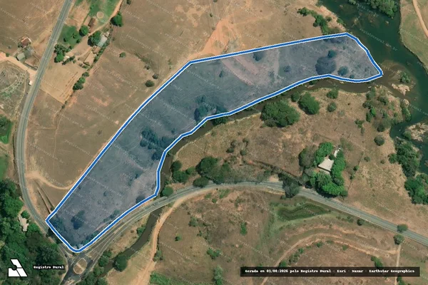 Imagem de satélite de Fazenda São Francisco - GLEBA 01 em Alegre - ES