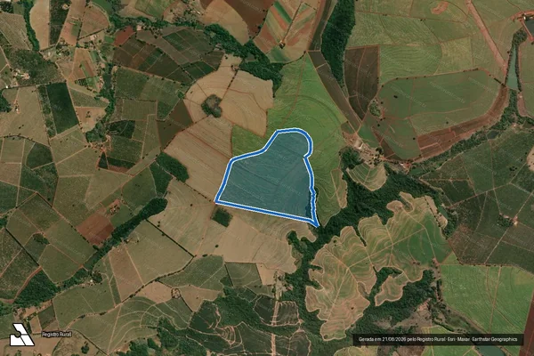 Imagem de satélite de Fazenda Cachoeira - GLEBA - A3 em Aguaí - SP