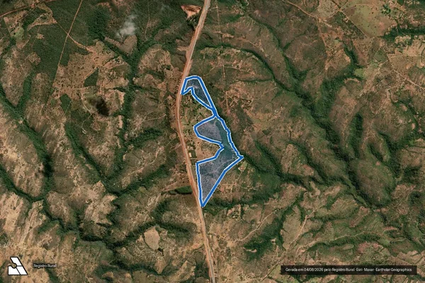 Imagem de satélite de CURRAL DE VARAS - Parte 1 em Bocaiúva - MG