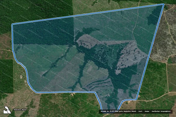 Imagem de satélite de FAZENDA JAUARI - Parcela 1 em Moju - PA