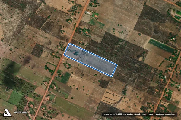 Imagem de satélite de LOTE 14, Q09 ? AGROVILA ? PA SÃO VICENTE - Gleba 14 em Flores de Goiás - GO