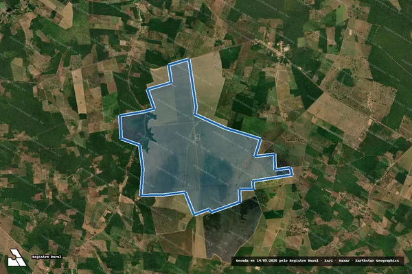 Imagem de satélite de Fazenda Maná I em São Domingos do Maranhão - MA
