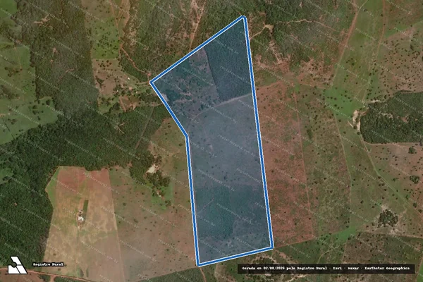 Imagem de satélite de FAZENDA SÃO BENTO - 001 em Dueré - TO
