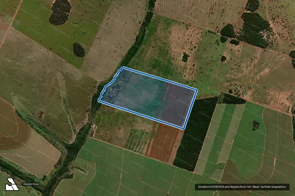 Imagem de satélite de FAZENDA VITÓRIA - B - B em Nova Alvorada do Sul - MS