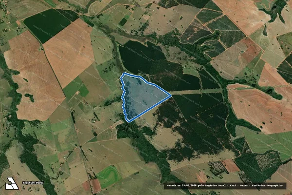 Imagem de satélite de Fazenda Santa Adelaide - Área 01 em Agudos - SP