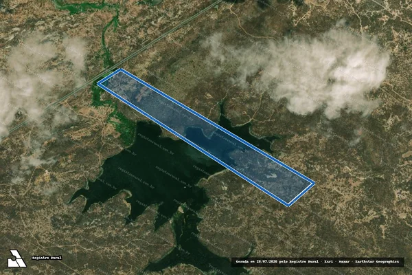 Imagem de satélite de FAZENDA NOVO CASTANHÃO ? PARCELA 01C - Parte 1 em Alto Santo - CE