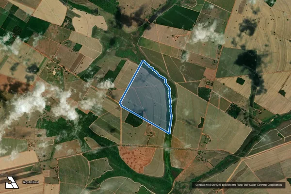 Imagem de satélite de FAZENDA TROPICAL - Parcela 1 em Zacarias - SP