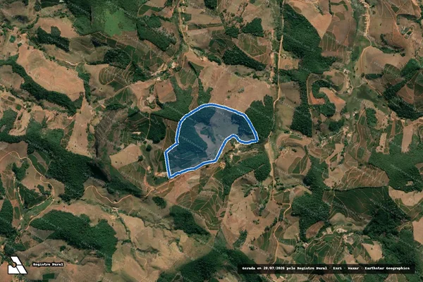 Imagem de satélite de FAZENDA VISTA ALEGRE - Parte 1 em Jequeri - MG