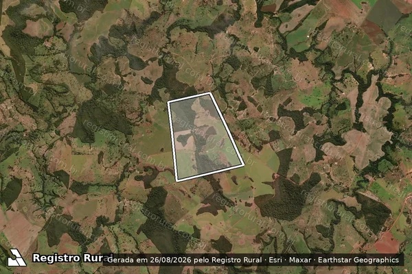 Imagem de satélite de Fazenda Faustinos/ Denominado Fazenda Campestre - Gleba 2 em Doverlândia - GO