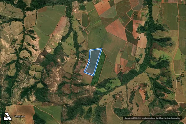 Imagem de satélite de Fazenda Caixetas, lugar Dibanda - Gleba 04 em Patos de Minas - MG