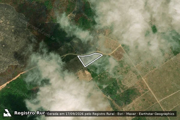 Imagem de satélite de P.A CASA BRANCA / FAZENDA BJL / LOTE 46 / PARCELA 03