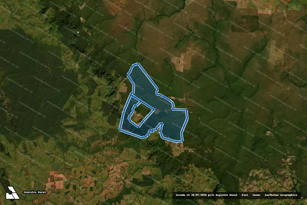Imagem de satélite de FAZENDA JB em Pontes e Lacerda - MT