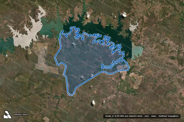 Imagem de satélite de Projeto Platôs de Guadalupe - Parte 1 em Guadalupe - PI