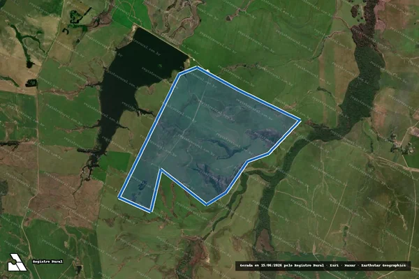 Imagem de satélite de ESTÂNCIA CÉU ABERTO ? Área 1 - Parcela 1 em São Gabriel - RS