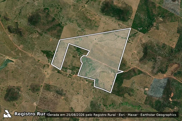 Imagem de satélite de FAZENDA FLORES II, LOTE 156 - Parcela 1 em Grajaú - MA