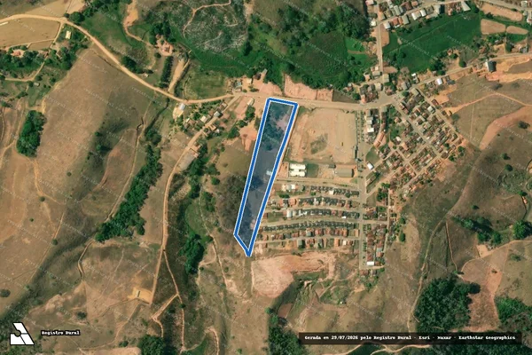 Imagem de satélite de Córrego da Sapucaia - Parte 1 em São José do Mantimento - MG