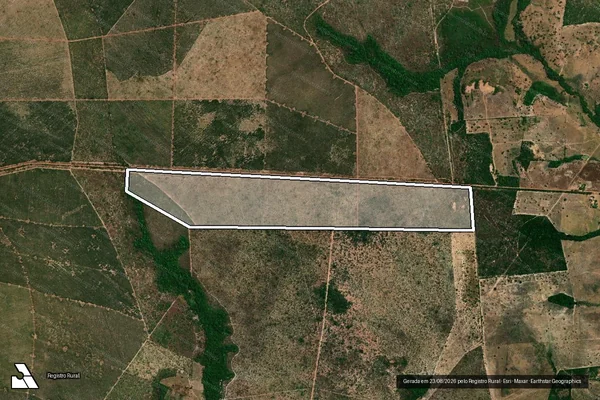 Imagem de satélite de Fazenda Guarazinho na Data Floresta - Gleba B em São Pedro dos Crentes - MA