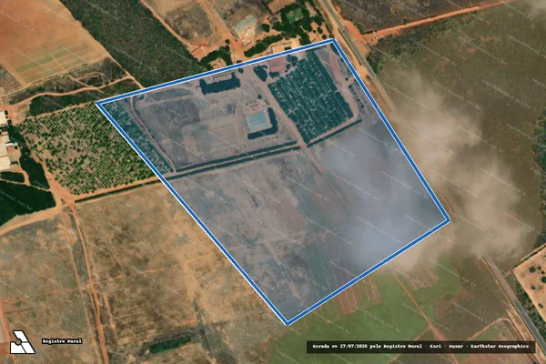 Imagem de satélite de SITIO SÃO ROMÃO - Parte 1 em Mossoró - RN