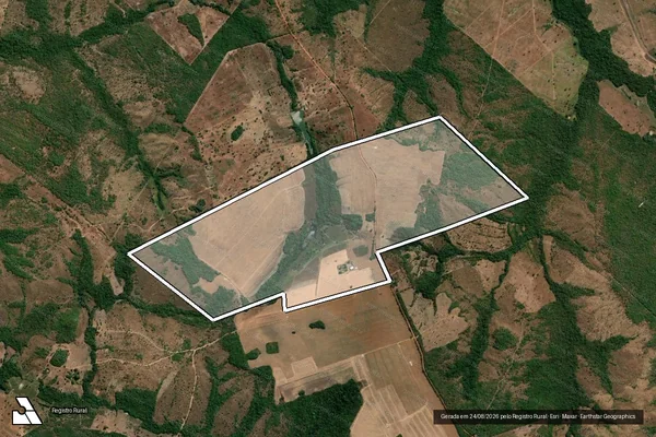 Imagem de satélite de Parte do Lote 47-Lotº Pium Rio do Coco, 1ª Etapa - Faz. São Romão em Chapada de Areia - TO