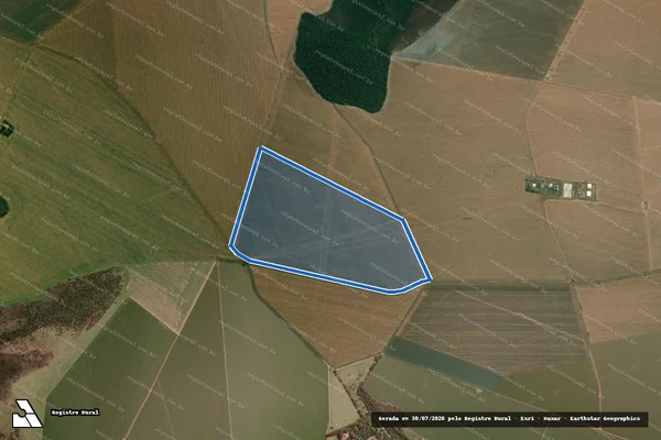 Imagem de satélite de FAZENDA CACHOEIRA DO MONTIVIDIU E MONTE ALEGRE - Parte 01 em Montividiu - GO