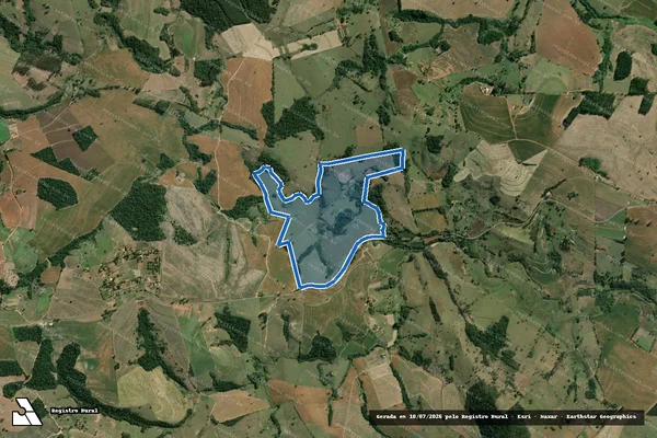 Imagem de satélite de ESTÂNCIA SÃO PEDRO - Gleba "A" em Salto do Itararé - PR