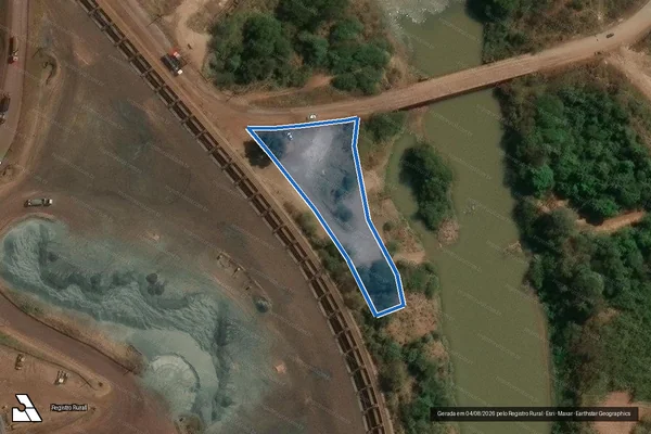 Imagem de satélite de Fazenda Esperança - Gleba 04 em Brumadinho - MG
