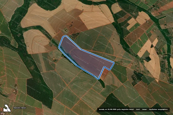 Imagem de satélite de Fazenda Mar de Espanha - Parte 1 em Itápolis - SP