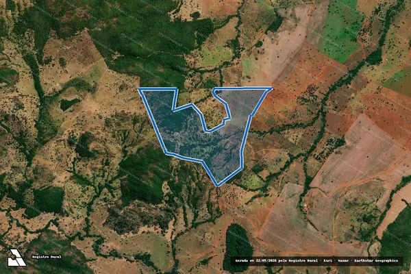 Imagem de satélite de Fazenda das Americas Lugar D. Boca da Onça - Lote 01 em Jaupaci - GO