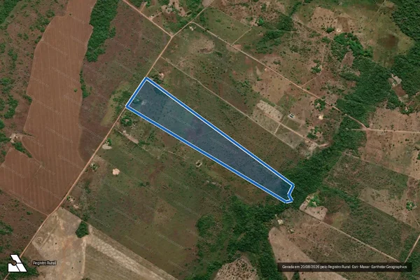 Imagem de satélite de P.A. ALTO ALEGRE - LOTE 35 - LOTE 35 em Couto Magalhães - TO