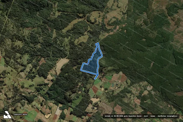 Imagem de satélite de FAZENDA PEDRA GRANDE 20925 - Gleba D em Caçador - SC