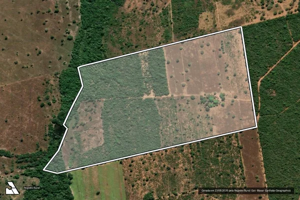 Imagem de satélite de LOTE 93 - PROJETO DE ASSENTAMENTO ÁGUA FRIA GLEBA ARARA / LOTE 93 – P.A. AGUA FRIA GLEBA ARARA