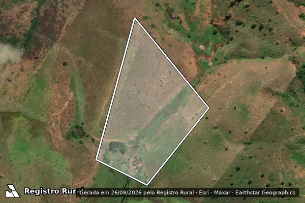 Imagem de satélite de FAZENDA CAMPO ALEGRE - PARCELA 04 em Itanhém - BA
