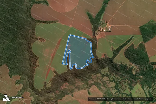 Imagem de satélite de FAZENDA DA SERRA - Parte 7 em Quirinópolis - GO