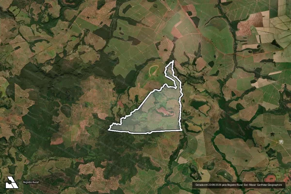 Imagem de satélite de Fazenda Furna Azul - Fazenda Furna Azul em Costa Rica - MS