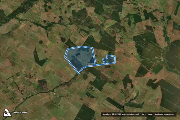 Imagem de satélite de Fazenda São José em Brasilândia - MS