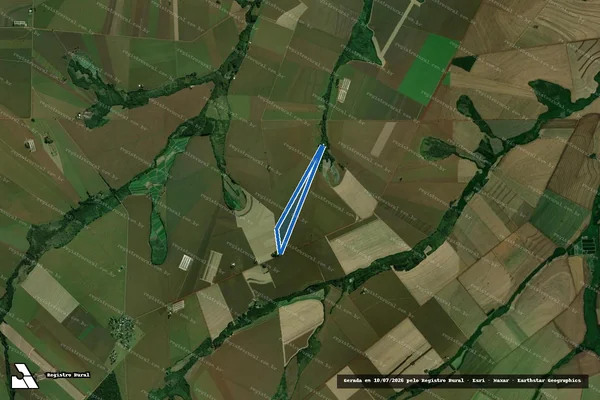 Imagem de satélite de Lote nº 23, da Gleba Serra Maracajú, (Gleba Benthein) - Lote nº 23, da Gleba Serra Maracajú, (Gleba Benthein) em Terra Roxa - PR