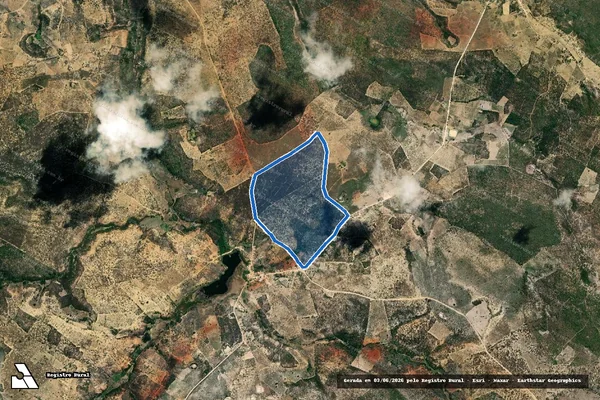 Imagem de satélite de FAZENDA SOSSEGO I - Parte 2 em Lajedo do Tabocal - BA