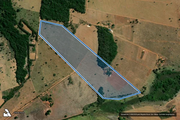 Imagem de satélite de LOTE 100 GLEBA A - PROJETO DE ASSENTAMENTO CANUDOS - LOTE 100 GLEBA A - P.A. CANUDOS em Palmeiras de Goiás - GO