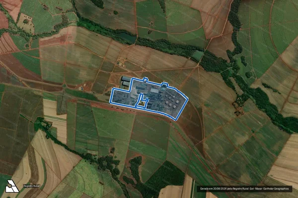 Imagem de satélite de Fazenda Cachoeira - Gleba 2 em Conceição das Alagoas - MG