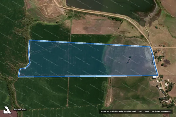 Imagem de satélite de Planta - PE Conquista do Arvoredo - Lote 11B - Lote 11B em Hulha Negra - RS