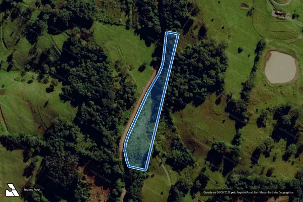 Imagem de satélite de PARTE DO LOTE COLONIAL Nº 86 - Parte 2 em Santa Terezinha do Progresso - SC