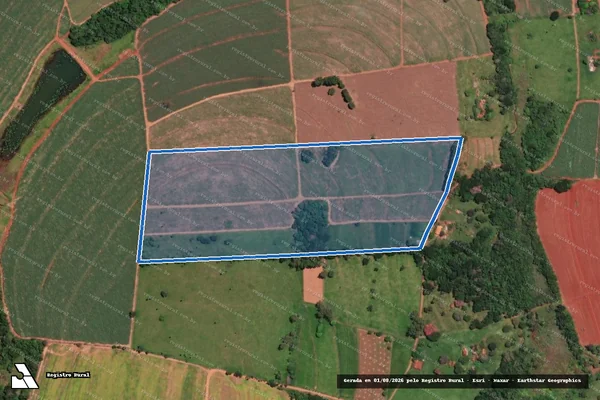Imagem de satélite de Fazenda Rosário - Gleba A em Cerqueira César - SP
