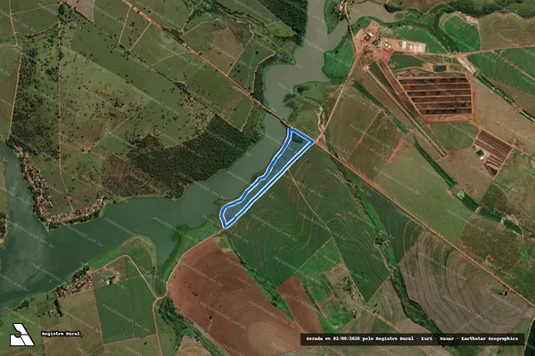 Imagem de satélite de FAZENDA SANTA AMELIA - Parte 2 em Santo Antônio do Aracanguá - SP